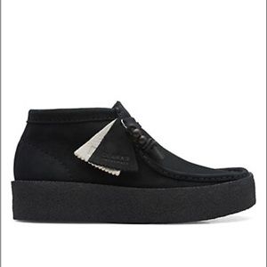 BNIB RARE Clark Wallabee cup lo black nubuck 6 women